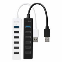 빠른 데이타전송 다양한 기기연결 7포트 허브 HUB-35, 화이트