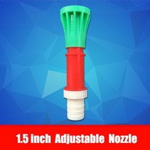 Nuonuowell 헤비 듀티 캔버스 호스 농업 관개 정원 급수 벨트 고압 펌프 소방 호스 방폭, 1.5 인치 노즐