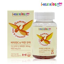 아이클키즈 비타민 C 어린이 아연 60꾸미 유아 젤리형 징크 영양제 아기 면역력 초등 학생 면역기능, 60정