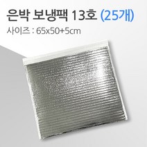 경기포장 반제품 아이스팩 은박 보냉팩, 은박 보냉팩 13호 65*50+5, 25개