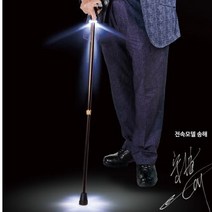LED 지팡이 효도선물 부모님선물 안전지팡이 SKH-100, 다크브라운, 1개