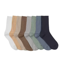 싹스탑 아동 갑종 골지 양말 8족 - M(180mm - 200mm)