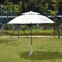 테라스 야외파라솔 삼각지지대 간편설치 대형 그늘막 자외선차단 정원, 파라솔2.7M 브라운