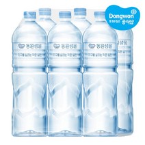 동에프앤비 동샘물 무라벨 2L X 6병 생수 라벨없는