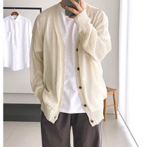 코튼 네츄럴 썸머 박스핏 린넨 마 가디건 (2color)