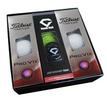 타이틀리스트 PRO V1 X 신형 6구 골프타월 홀인원선물 세트