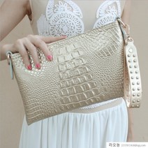 라오농 크로커다일 소가죽여성클러치백+d5fd4LL