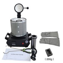 110V/220V 전기 보석 용해로 1kg/2kg/3kg 1600W 구리 금 납 은 인덕션 용해 Ovan 용광로, 01 Black 2KG  110V SET
