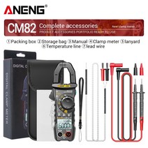 클램프미터 ANENG CM82 디지털 클램프 미터 6000 카운트 트루 RMS NCV 미터, [06]