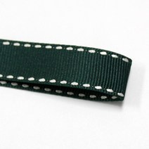 카네이션리본 선물포장리본 꽃포장리본 골지 스티치 리본 (폭 5mm 길이90m)(폭 10mm/15mm 길이 45m), 12(다크그린), 10mm