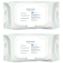 미샤 울트라 히알론 클렌징 오일 티슈 대용량 2개세트 (70매+70매)