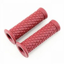 클래식 오토바이 핸들 바 야마하 혼다 스즈키 할리 카페 레이서 그립 용 빈티지 고무 모토 핸드, 2 red