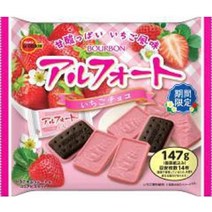 부르봉 알포트 일본과자 초콜릿 버번 알포트 스트로베리 초콜릿 147g 12, 기본