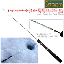아이스로드 1단.이미 4호라인 약3m가 감겨 있어 릴없이도 빙상낚시 가능.소형 스피닝/미니트롤등 아이스릴 빙상대/얼음 구멍낚싯대.빙어/송어/산천어 축제 최적/붕어/피라미