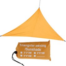 TPU창 패널 홈 야외 음영 안뜰 발코니 Carport AwningsWaterproof 삼각형 UV 방수 천 사각형, 주황색