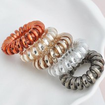 PKFARM 심플 포인트 스프링 자국없는 전화줄 팔찌 머리끈