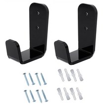 아이스하키 장비 용품 2pcs 하키 스틱 디스플레이 스탠드 아크릴 벽 마운트 블랙 지원 브래킷 홀더 가로 옷, 01 black