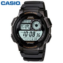 워치컬렉션 카시오 정품 CASIO 시계 AE-1000W-1B / AE-1000W-1A 월드타임 군인시계 우레탄밴드