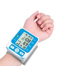 휴대용 손목 혈압 모니터 자동 디지털 혈압계 심박수 부정맥 감지 측정기 측정 기계, 협력사, 파란색 손목 스타일