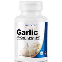뉴트리코스트 갈릭 마늘 추출물 1000mg 캡슐 240캡슐 1서빙 1 000mg 240회분 Garlic Capsules [240 CAPS]