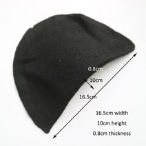 가방어깨 숄더패드 쿠션 10 쌍 화이트 여름 스폰지 어깨 패드 스트랩 t-셔츠 바느질 액세서리 공예 DIY 폼, 01 black Spunlace