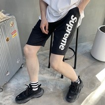 슈프림 나염베이직 트레이닝 반바지 남녀공용
