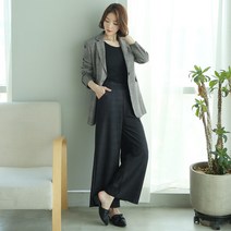 프랜즈 스트라이프 밴딩 일자바지