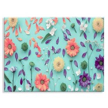 오로라데코덴 캔버스형 보석십자수 40x50cm, MK109 꽃과 꽃잎