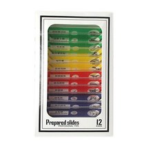 어린이 현미경세트 키즈 미니 포켓 현미경 키트 60-120x 실험실 핸드 헬드 배터리 전원 LED 조명 과학, [01] 12pcs Specimen