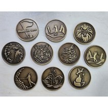 고급 메탈 골프 볼마커 황동 조각 맞춤제작 파크골프 선물, 40mm, 기본 디자인, 선물포장(+5000원)