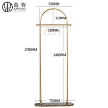 럭셔리 모던 행거 코트랙 디스플레이 옷걸이 인테리어 드레스룸 의류 매장, D