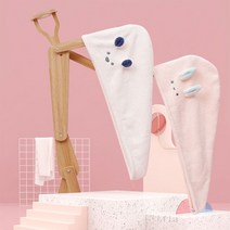 더시티오 헤어드라이수건 빨리 말르는 드라이 헤어타올, 화이트