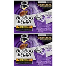 Hot Shot 2-Pack 95911 Bedbug and Flea Fogger 3-Count, 1
