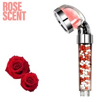샤워기필터 샤워기 리필 아로마 샤워 헤드 고압 핸드 스파 향수 여과 목욕 비타민 C 음이온 미네랄 비즈, 05 Rose