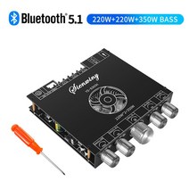 베이스앰프 헤드셋 케이블 YS-AS21 2*220W + 350W 2.1 채널 BT 디지털 파워 앰프 보드 TPA3255 서브 우퍼, 한개옵션0, 한개옵션0