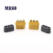 보호대 커버가 있는 MR60 플러그 1 쌍 3.5mm 커넥터 RC FPV 레이싱 드론용 남성 여성 Lipo 배터리 DIY 부품, 한개옵션0
