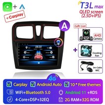 srnubi android 11 car radio 멀티미디어 플레이어 renault logan 2 sandero 2 2012-2019 2 din gps carplay 스테레오 dv, (a) t3l 최대 카메라