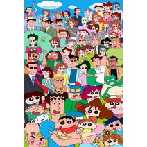 버터콕 짱구 캐릭터 나무 우드 직소 퍼즐 300피스 500피스 1000피스 짱구는 못말려, B 500피스, 상품명 확인개