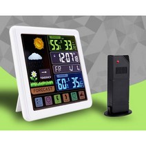 농업용 휴대용 관측기 온습도계 홈 날씨 시계 실내 실외 온도계, B