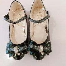 [탈렌트키즈 ]큐빅이예쁜쥬니어구두 여아 검정 유치원 초등학생 니아 구두 뉴코아울산성남점