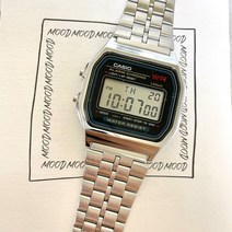 [casio정품] 클래식 스퀘어 메탈 시계 A159WA-N1DF