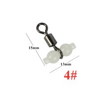 10 개/몫 빛나는 회전 낚시 롤링 커넥터 바다 태클 후크 밤 민물 및, 01 10Pcs Type 4