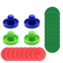 미니게임 에어하키 퍽세트 96mm, 96mm어택커4개+플리스8개+64mm퍽8개, 네이비2개+민트2개