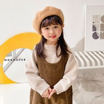 뽀뽀뽀 아동복 유아 울 꼭지 베레모 여아 남아 키즈 아동 어린이 가을 겨울 봄 빵 모자 코디