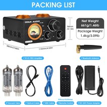 Nobsound USB DAC HiFi 스테레오 진공관 앰프 블루투스 5.0 수신기 동축 및 OPT 홈 오디오 디지털 증폭, 03 ST-01 PRO-Adapter