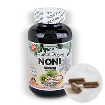 HNHUSA [미국직구] 프리미엄 노니 식물성 캡슐 1000mg 120정 1통(2개월분), 4병 (10%할인)