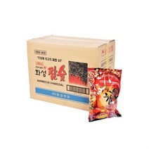 꿀템모아 숯불피우기 화성 참숯 레드 20P 봉투형 캠핑 펜션 바베큐 구이 숯, 본품