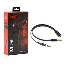 탁스타 SPRINT 게이밍 이어셋 PC 변환 젠더 케이블 세트 듀얼 마이크 이어폰 온라인수업 스마트폰 노트북, SPRINT + 변환 젠더
