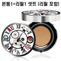 시오뉴(SIONEW) 쿠션 지속력 커버력 밀착력 좋은 수부지 타임 인생쿠션 팩트 파운데이션, 1개, [본품+리필] 23호 셋트