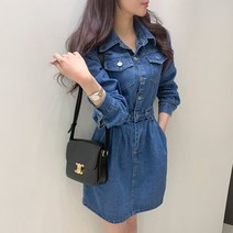 [미나그램] 크루아 데님 원피스